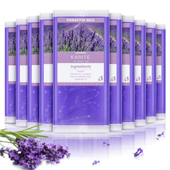 Karite lavender paraffin wax refills 10-pack beads for at-home spa.