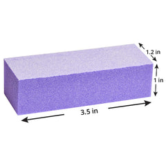 Karlash nail buffer block in purple-white for refreshed natural nails and polish prep.