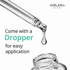 Karlash Nail Polish Thinner dropper and storage cap close-up for precise dosing