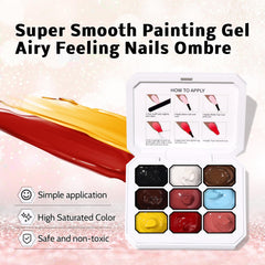 Karroy dibujo en uñas con pincel, estilo floral delicado