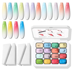 Karroy esponja pat pintura ombre para uñas, crea degradados suaves.