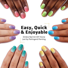 Karroy gel gradiente para uñas, colores intensos y duraderos