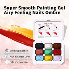 Karroy nail-art brushes and dotting tools enable creative designs
