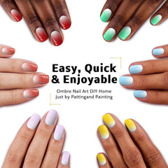 Karroy ombre gradient gel for vibrant color blends