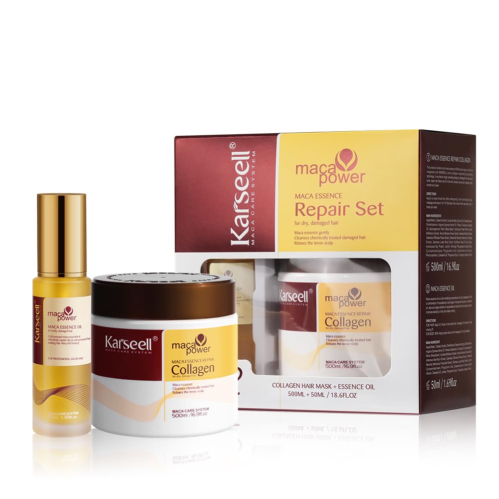 Karseell collagen hair mask jar closeup for deep conditioning