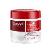 Karseell color depositing conditioner bottle preserves vibrant red tones on color-treated hair.