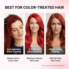 Karseell bottle delivers vibrant red result after wash.