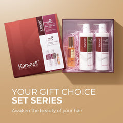 Karseell hair oil bottle demonstrating nourishment for dry strands