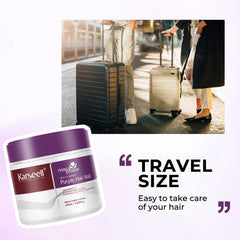 Karseell purple hair mask in a bowl ready for even color deposit.