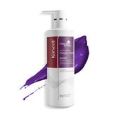 Karseell purple shampoo front bottle highlights a sulfate-free formula for brass control