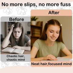 Kasmena small matte hair clip easy grip design protects hair during use