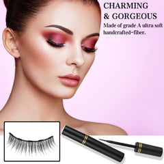 KATGE magnetic eyeliner with particles ensuring strong adhesion and mess-free wear.