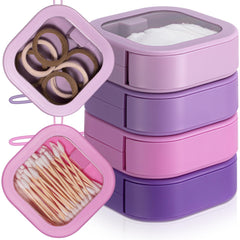 Kathfly gradient purple hair-tie organizer 4pc keeps small accessories tidy on vanity