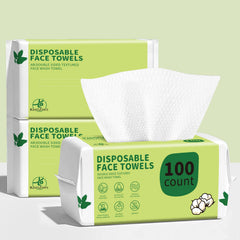 KeeiZoes toallas faciales desechables, empaque de 300 unidades para uso diario.