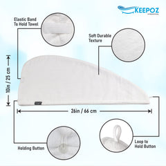 Keepoz turbante para cabello rizado con antifrizz y comodidad.