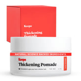 Keeps Matte Thickening Pomade bottle for even application and natural matte finish.