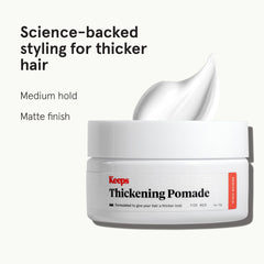 Keeps Matte Thickening Pomade being dispensed for easy styling and medium hold.