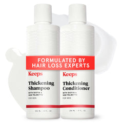 Keeps thickening shampoo bottle 8oz for fuller-looking hair.