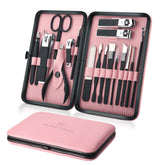 Keiby Citom manicure set in pink case, ideal for travel grooming