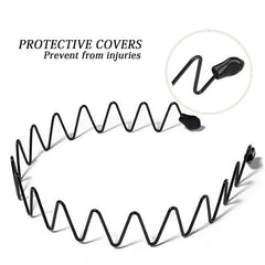 KELUBATU headband non slip wave pattern keeps hair in place during exercise