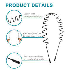 KELUBATU wavy zigzag design headband for sports and daily use