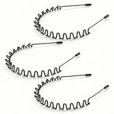 KELUBATU metal hair bands zigzag closeup for durable daily wear