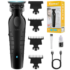 KEMEI 2299 cordless trimmer front view for precise grooming