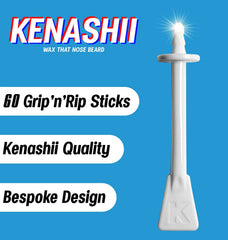 Kenashii 60 bespoke nasal waxing applicators protect hairs while targeting troublesome hairs.