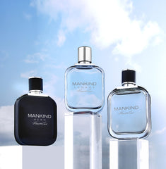 Kenneth Cole Mankind Hero amber-vanilla bottle highlights warm, inviting aroma