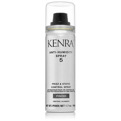 Kenra Antihumedad 5, botella pulverizador, control de frizz y estática para cabello suave.