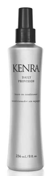 Kenra Daily Provision, botella hidratante, ayuda a hidratar el cabello y facilitar el peinado.