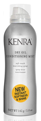 Kenra Dry Oil Conditioning Mist bottle front view shows shine and softness
