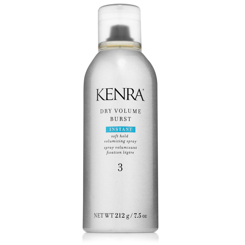Kenra Dry Volume Burst 3 bottle ready for on-the-go styling with instant lift.