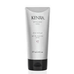 Kenra 17 gel para peinado en botella, ofrece agarre y volumen sostenido.