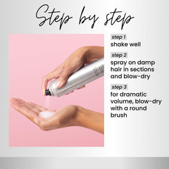 Kenra Platinum Boosting Spray-Foam 17 brushable hold for flexible shaping