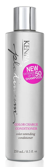 Kenra Platinum Color Charge: botella elegante para uso diario y cuidado del color