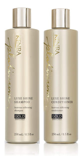 Kenra Platinum Luxe Shine shampoo bottle highlights premium care for radiant hair