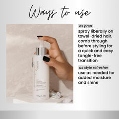 Kenra Platinum Pearl Detangler offers lightweight conditioning milk for all hair types
