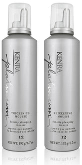 Kenra Platinum Thickening Mousse front bottle view showing volumizing formula for fuller hair.