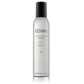 Kenra Volume Mousse Extra 17 bottle ready for styling with firm hold benefits