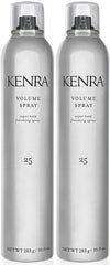 Kenra Volume Spray 25 bottle dispense shows even mist for lasting style