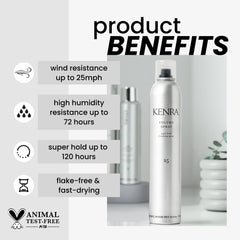 Kenra Volume Spray 25 strong hold mist for style longevity