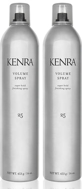 Kenra Volume Spray 2-pack bottle front demonstrates all-day volume and natural shine.