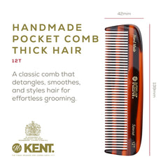 Kent 12T detangling comb in shower for smooth oil distribution during detangling