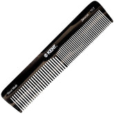 Kent 16T black graphite fine-tooth comb for precise styling and gentle detangling