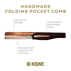 Kent 20T hand-polished teeth ensure smooth glide through hair and skin