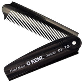 Kent 82T folding pocket comb open for travel grooming.
