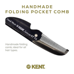 Kent 87T hand-polished microsmooth teeth reduce pulling during daily grooming