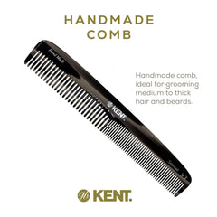 Kent 9T hand-polished black graphite finish on the comb
