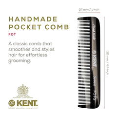 Kent A FOT cellulose acetate material for lightweight durability.